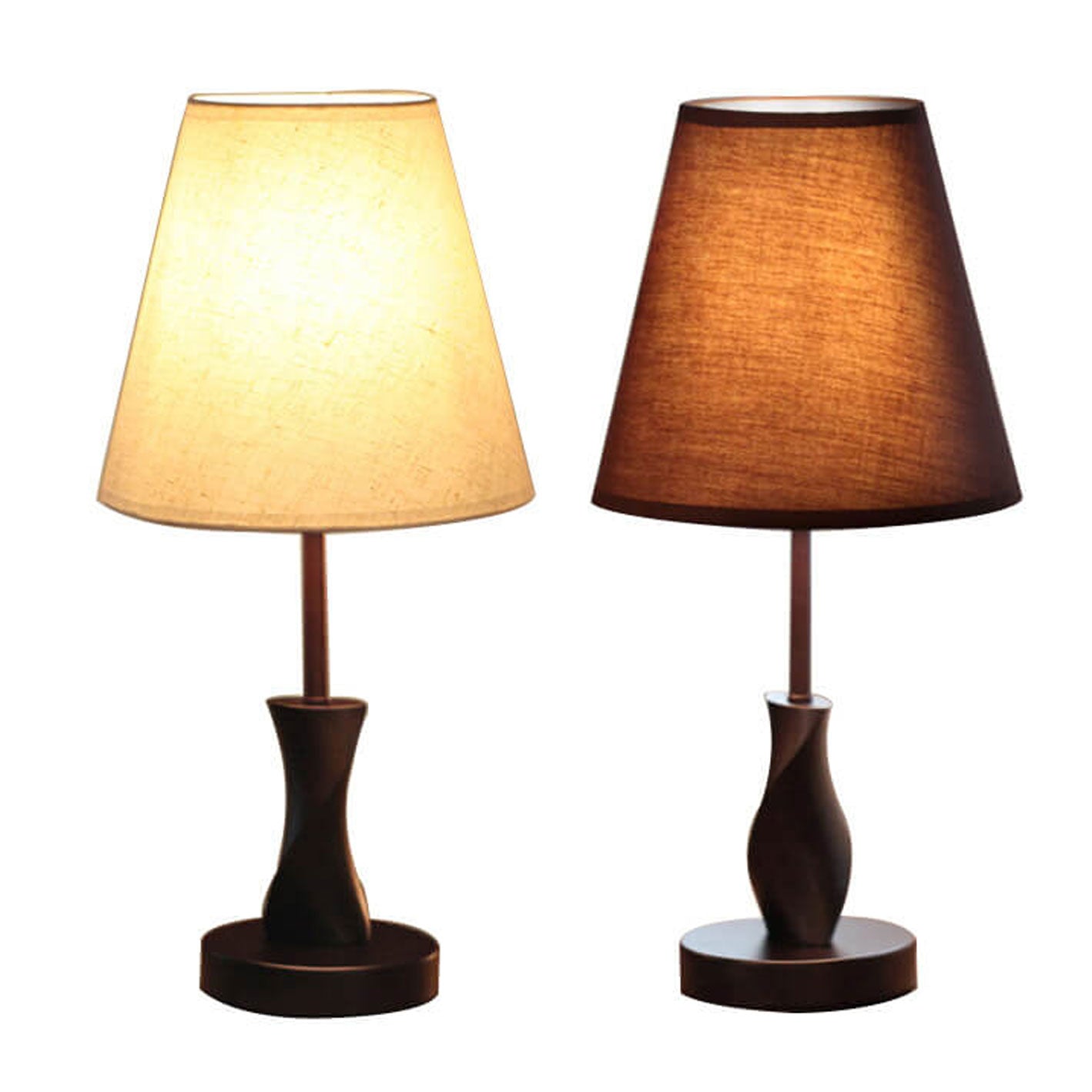 Solid Wood Fabric Table Lamp