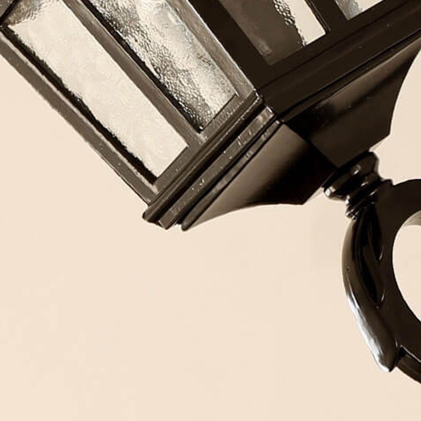 Glass Aluminum Lantern Outdoor Light
