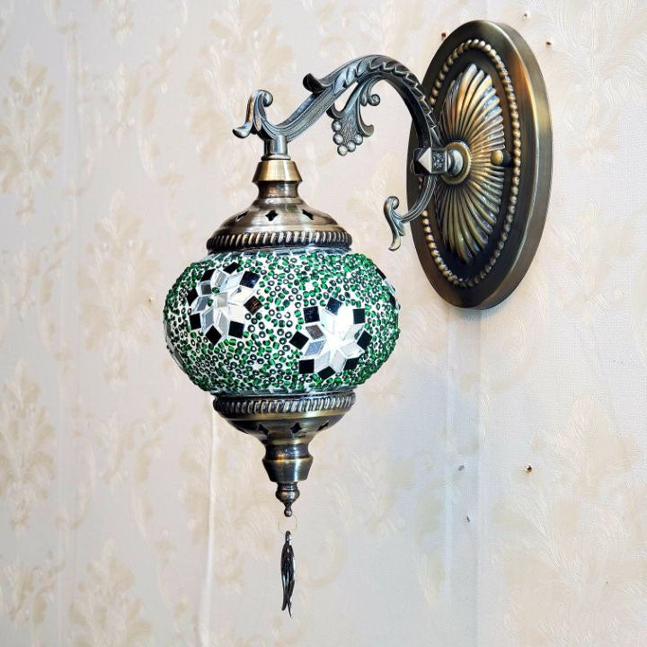 Exotic Cracked Glass Wall Lamp