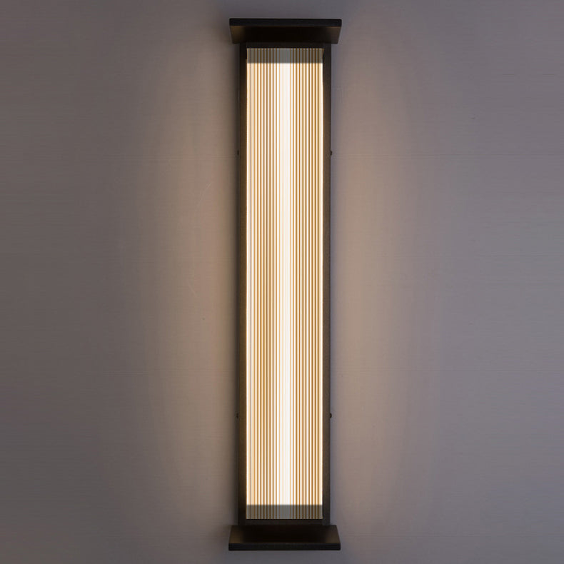 Rectangular Stainless Steel Acrylic Outdoor Light