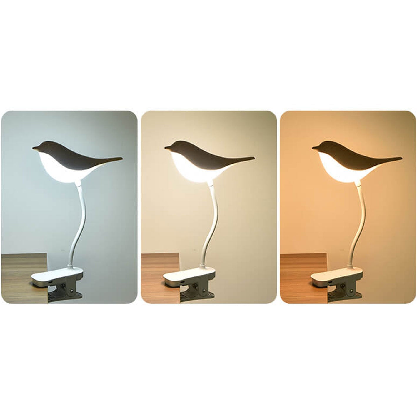 Bird Clip Charging Night Table Lamp