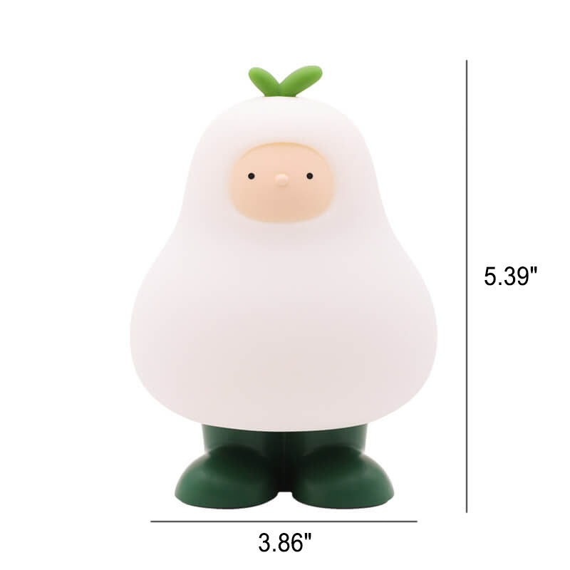 Cartoon Pear Silicone Night Table Lamp