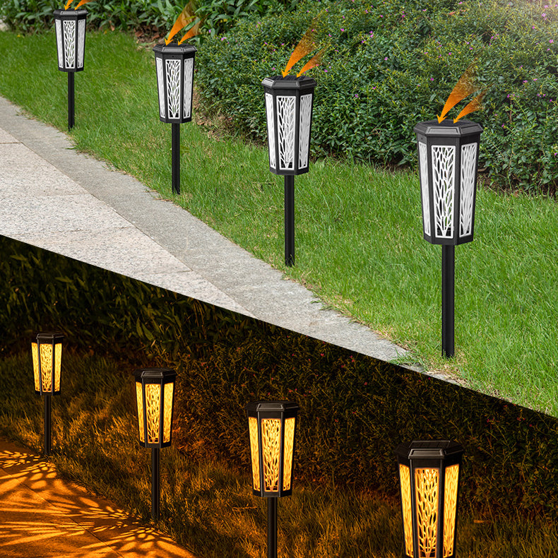 Hexagonal Plastic Lawn Insert Outdoor Light