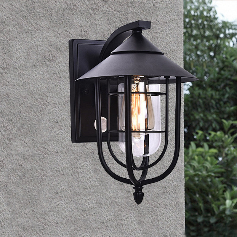 Human Sensing Iron Glass Outdoor Light