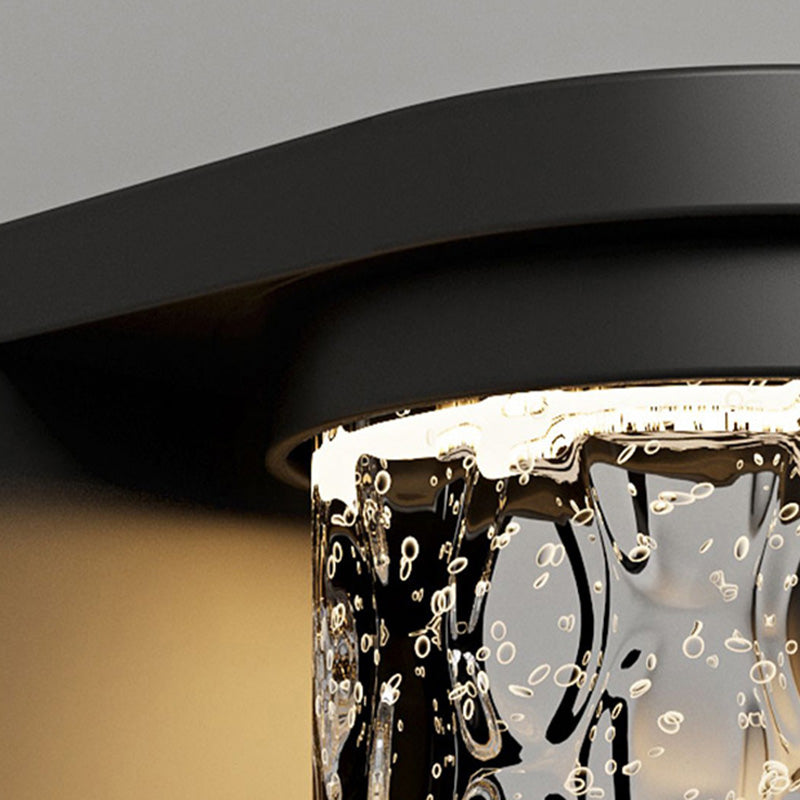Stainless Steel Glass Cylinder Outdoor Light