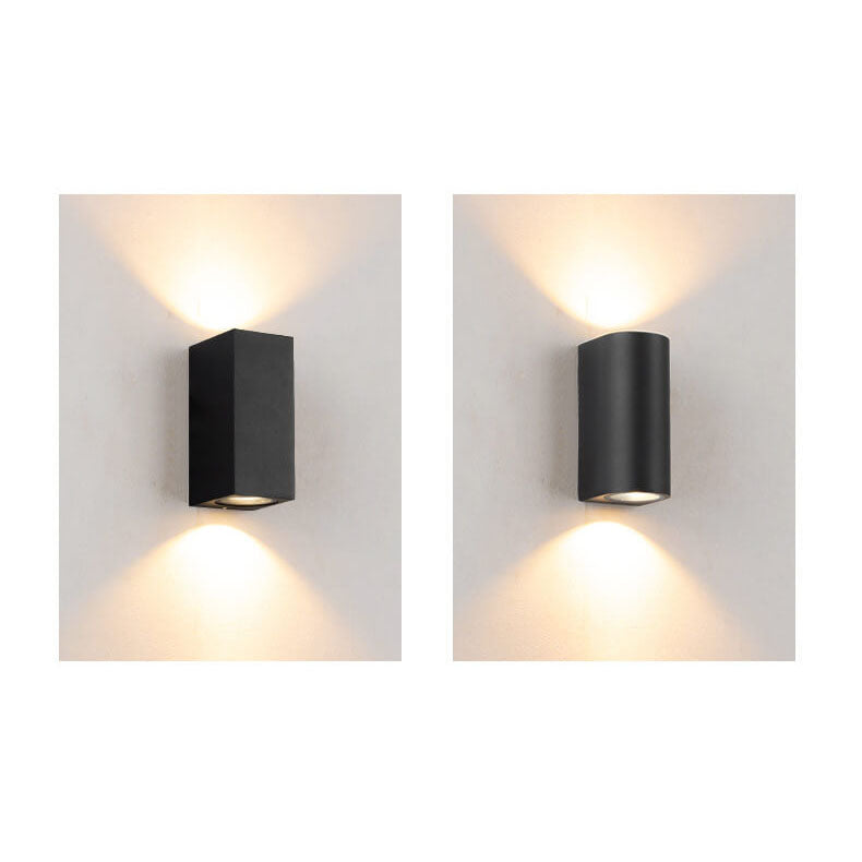 Aluminum Glass Cylinder 2-Light Outdoor Light