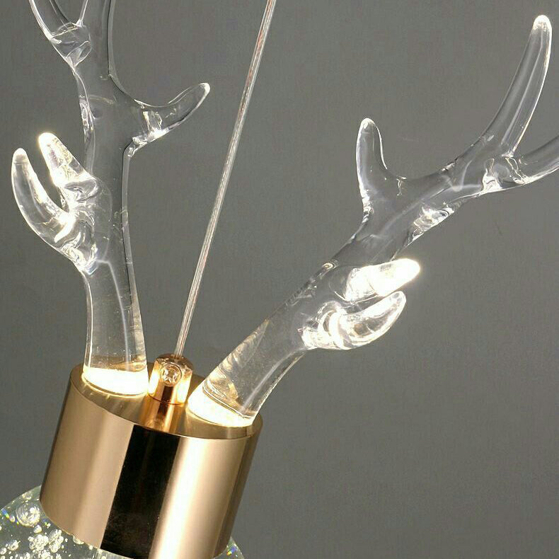 Acrylic Antler Bubble Crystal Wall Lamp