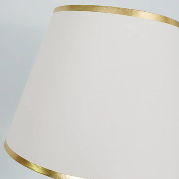 Fabric Dome Oval Ceramic Table Lamp