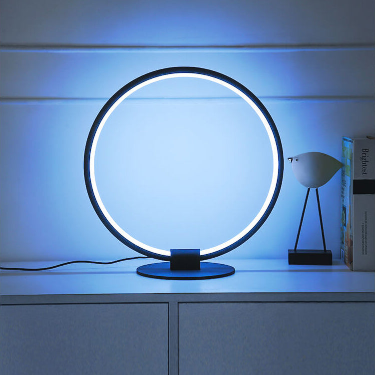 Acrylic Ring Design RGB Table Lamp