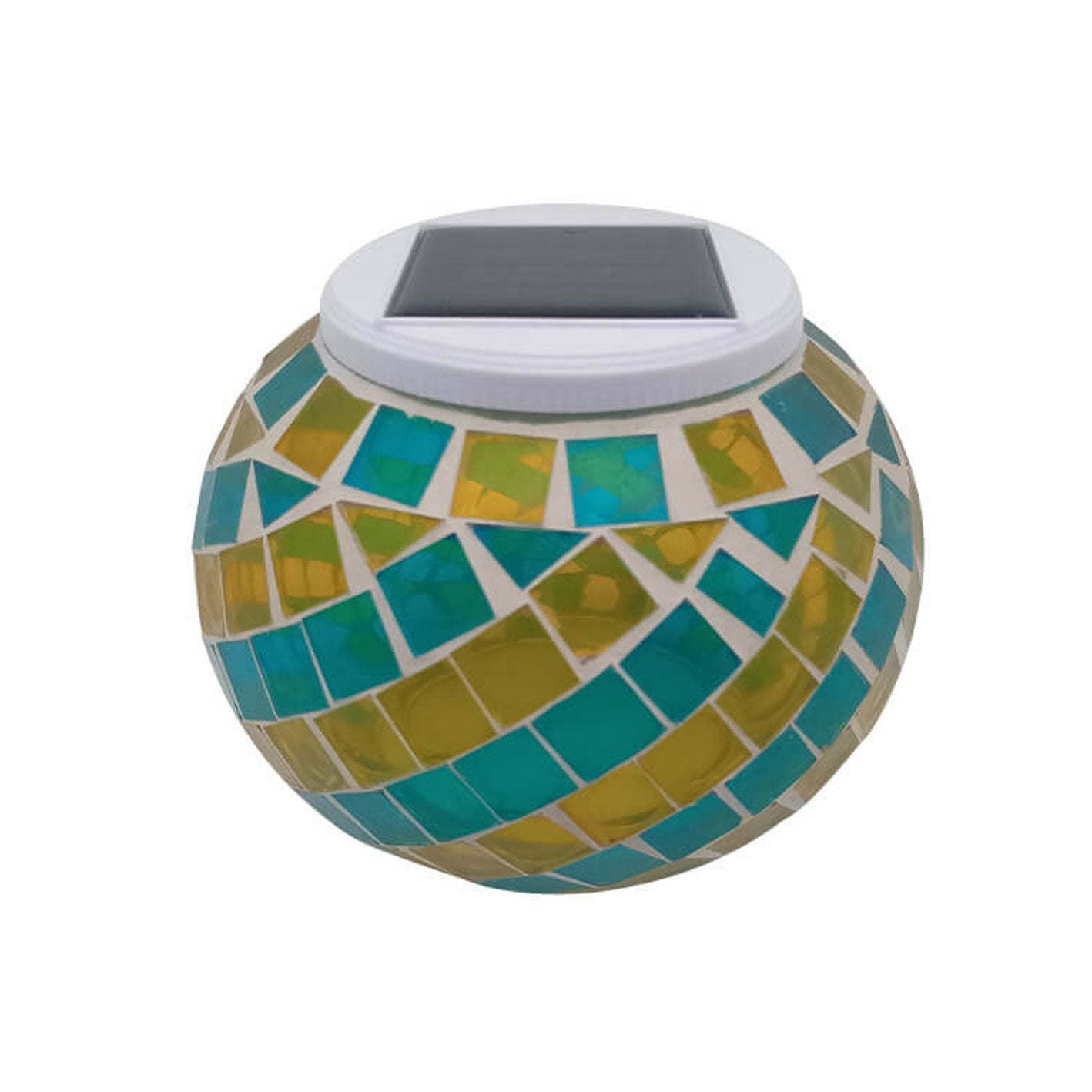 Stained Glass Spiral Pattern Outdoor Light
