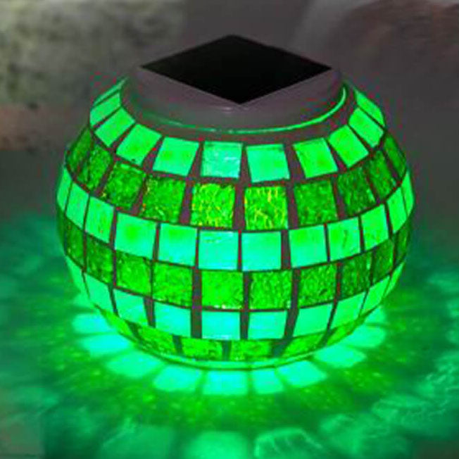 Tiffany Solar Mosaic Outdoor Light