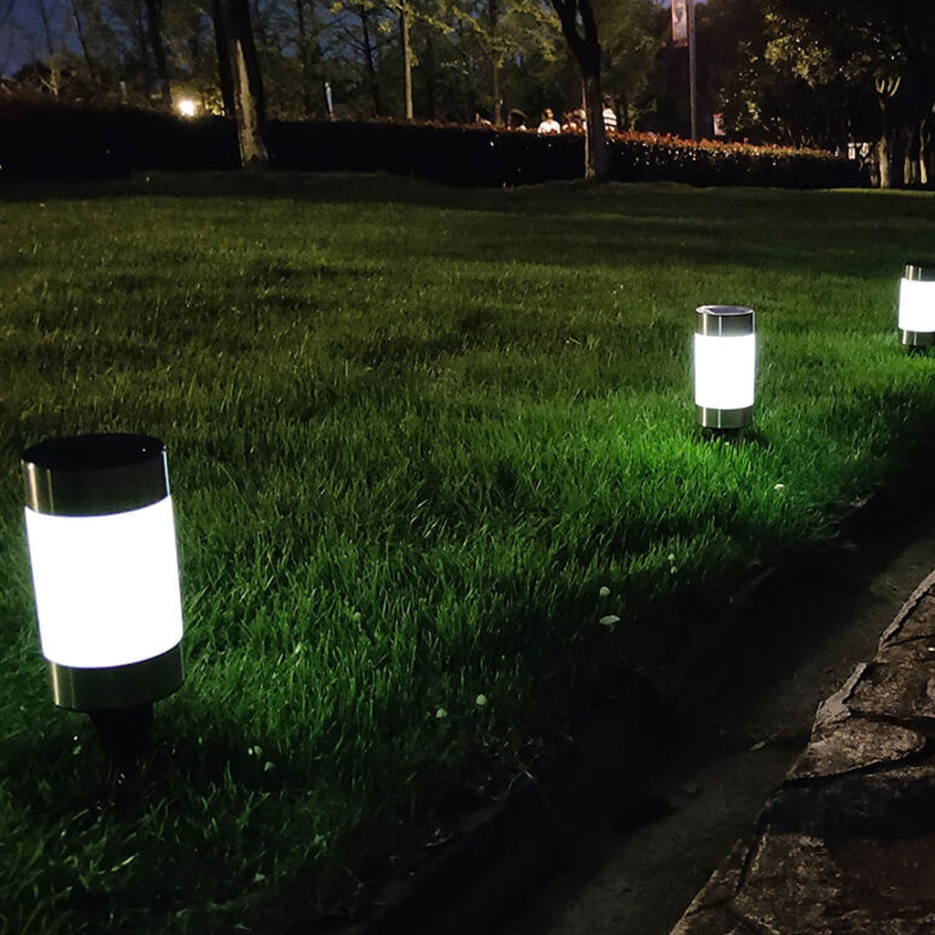 Solar Plastic Cylindrical Design Outdoor Light