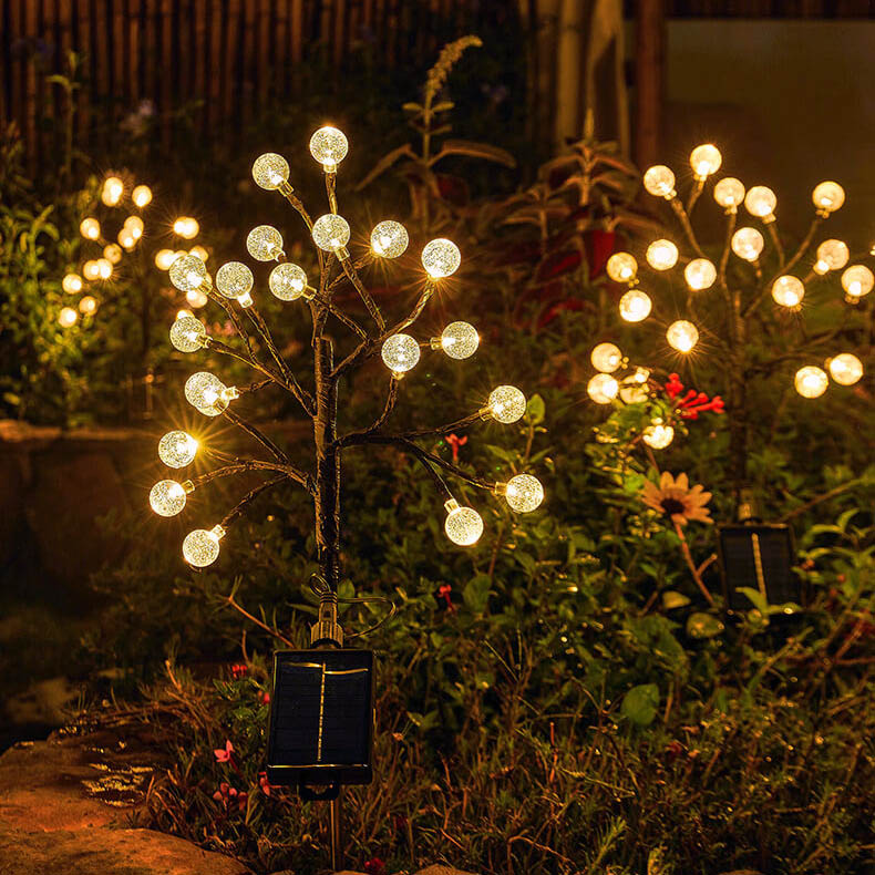 Solar Modern Simple Crystal Outdoor Light