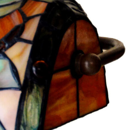 Dragonfly Rose Glass Table Lamp