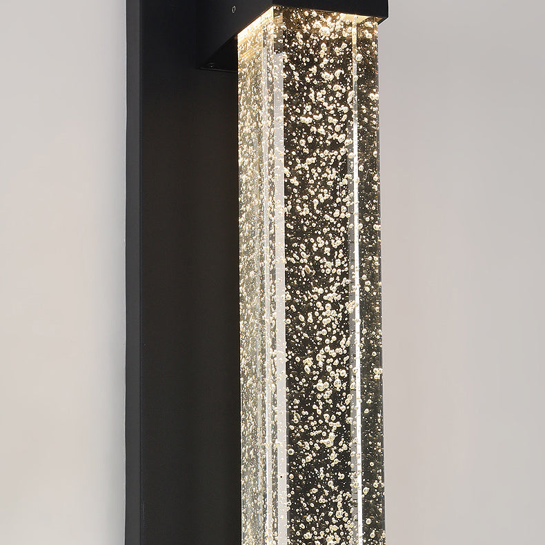 Rectangle Aluminum Iron Glass Outdoor Light