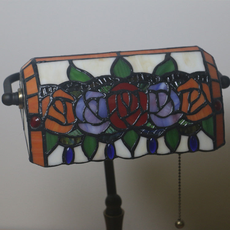 Rectangle Rose Zinc Alloy Table Lamp