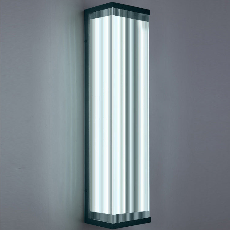 Rectangular Stainless Steel Acrylic Outdoor Light