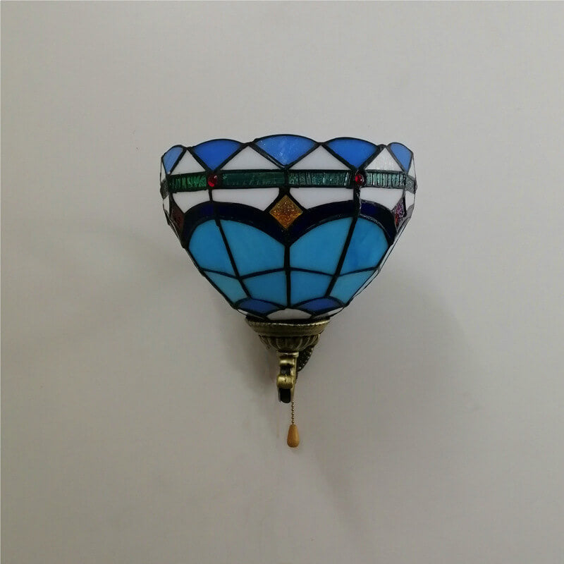 Resin Glass Flower Shape Wall Lamp
