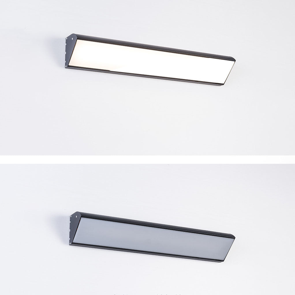 Rectangular Aluminum PC Patio Outdoor Light