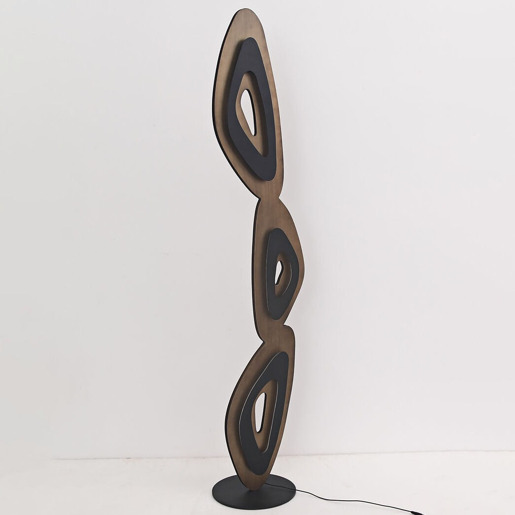 Acrylic Leaves Shadow Hardware Floor Lamp