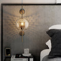 Iron Finish Frame Spherical Wall Lamp