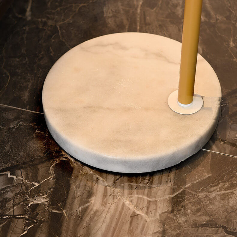 Vintage Fabric Marble Fishing Floor Lamp