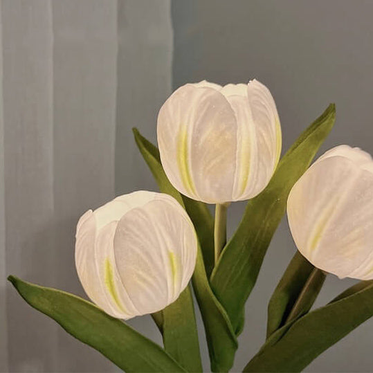 Tulip Simulation Bouquet Ceramic Table Lamp