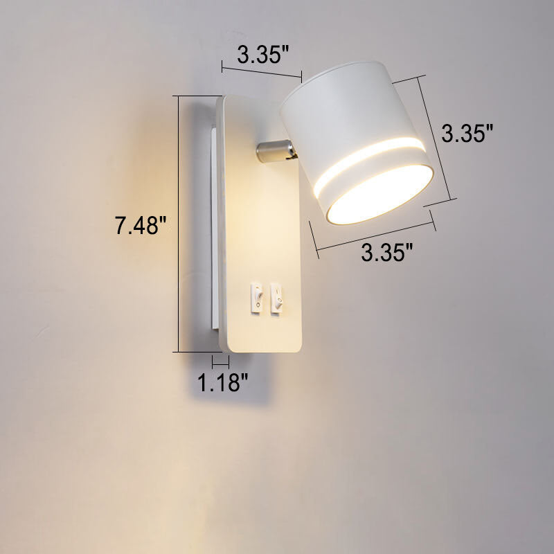 Square Rotatable Reading Wall Lamp