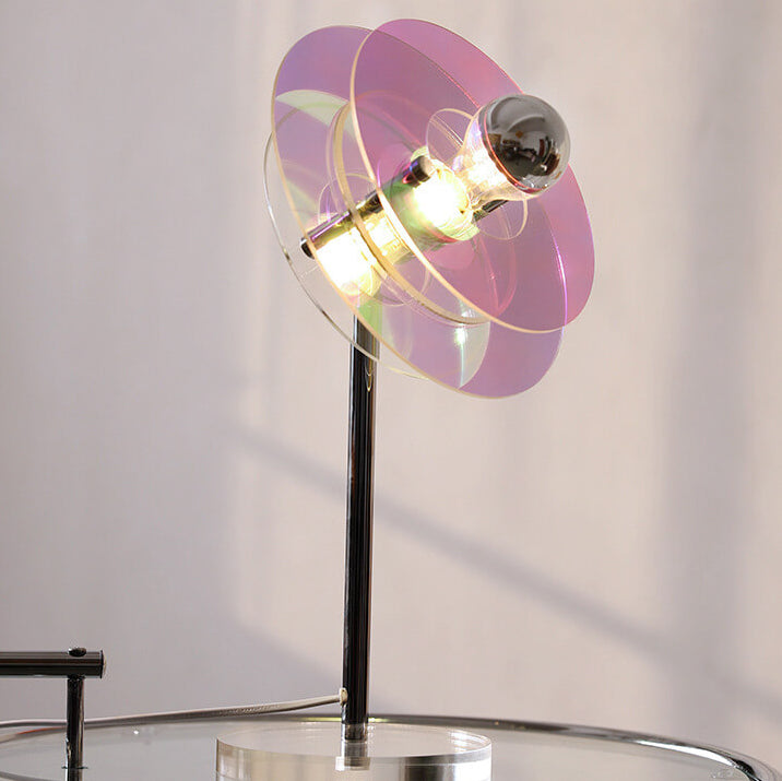 Acrylic Space Saucer Design Table Lamp