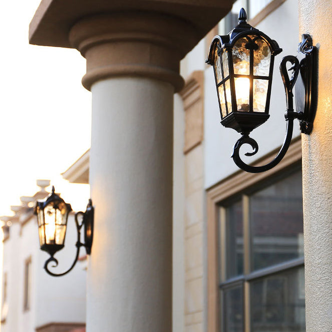 Aluminum Glass Cylinder Ripple Outdoor Light