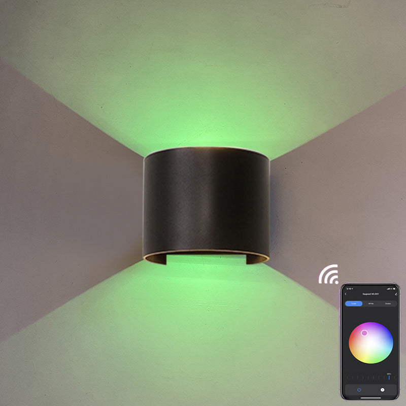 Intelligent Cylindrical APP Dimming Wall Lamp