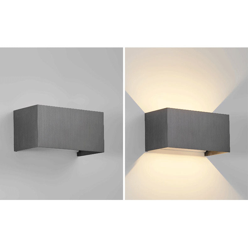 Aluminum Square Flat Beam Wall Lamp