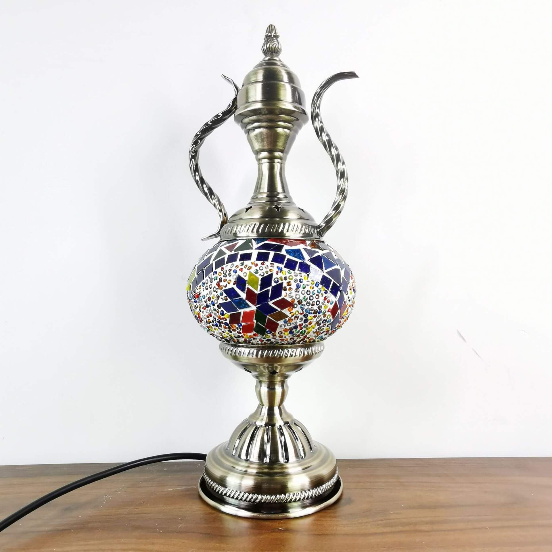 Turkish Handmade Glass Coffee Table Lamp