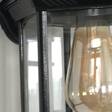 Hexagonal Castle Aluminum Glass Outdoor Light