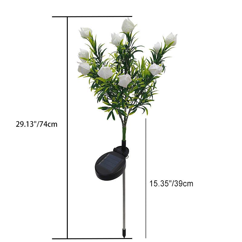 Waterproof Imitation Gardenia Solar Outdoor Light