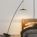 Black Tilt Fishing Rod Floor Lamp