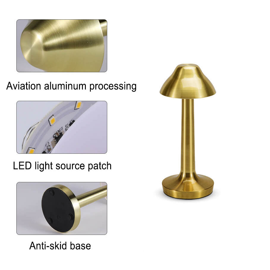 Solid Color Iron Touch Table Lamp