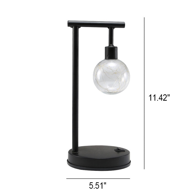 Ball Iron Battery Night Table Lamp