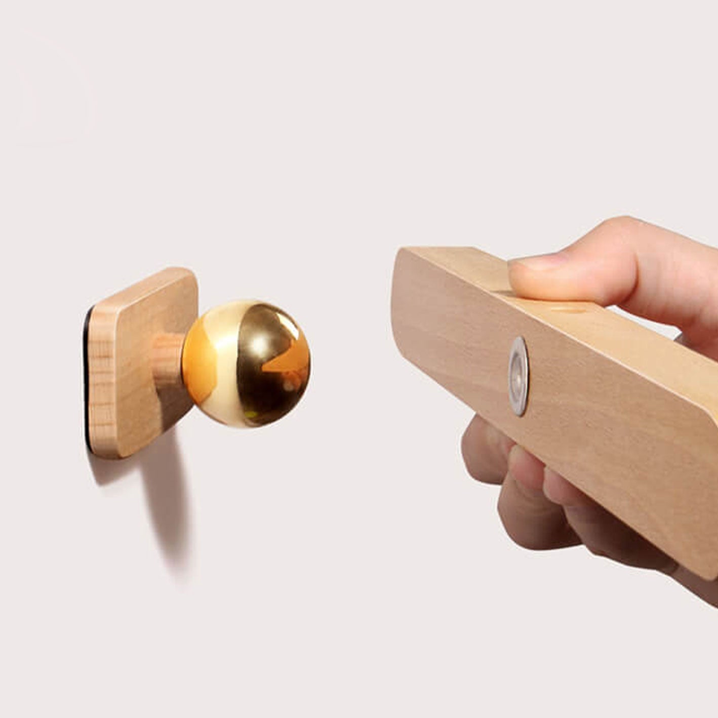 Wooden Strip Magnetic Mirror Wall Lamp