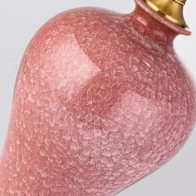 Fabric Ceramic Vase Home Table Lamp