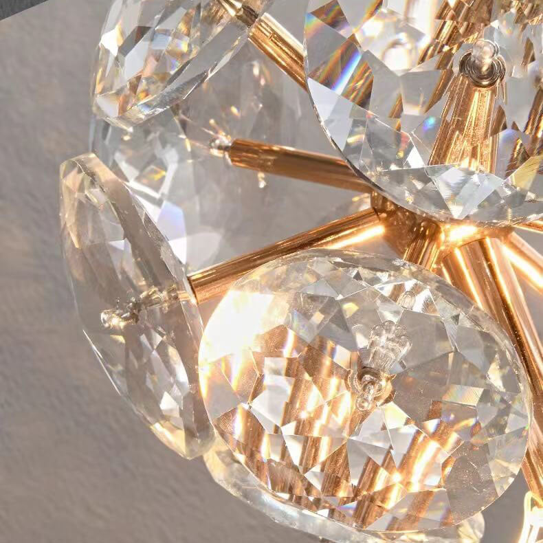 Orb Hardware Crystal Bedroom Wall Lamp