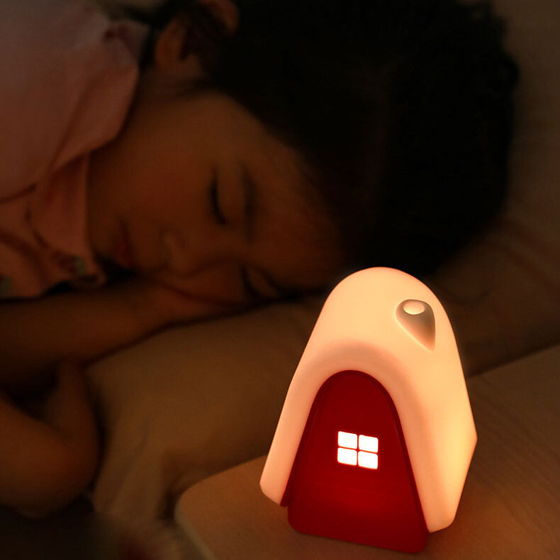 Cartoon Snow House Silicone Table Lamp