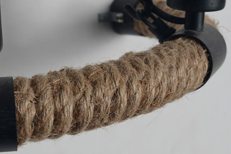 Hemp Rope Iron 2-Light Wall Lamp