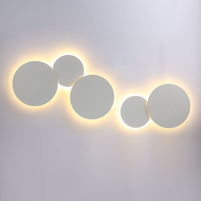 Round Eclipse Iron Living Wall Lamp