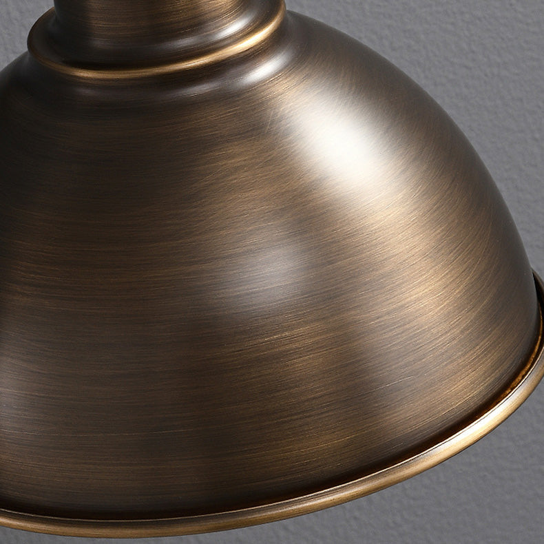 Full Copper Semicircle Living Wall Lamp