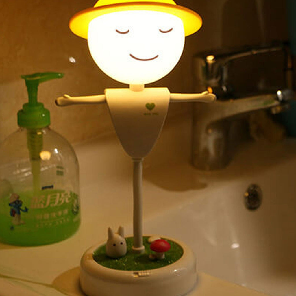 Cartoon Scarecrow Smiling Face Table Lamp