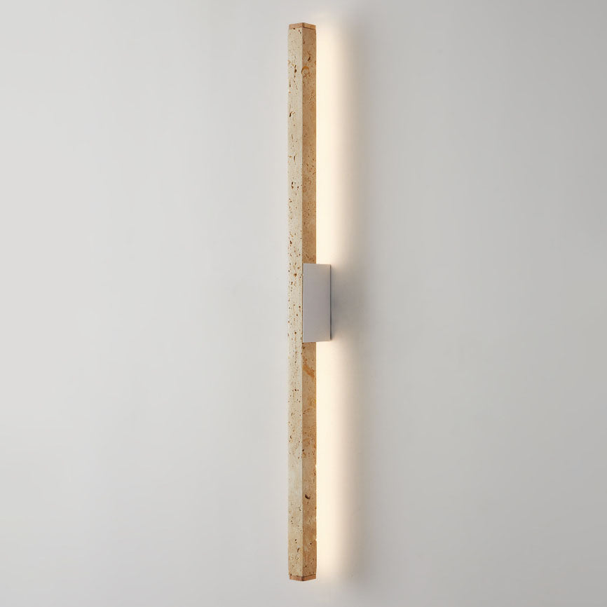 Yellow Travertine Long Strip Wall Lamp