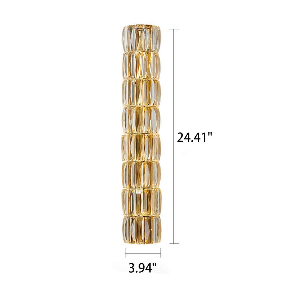 Crystal Column 6-Light Wall Lamp