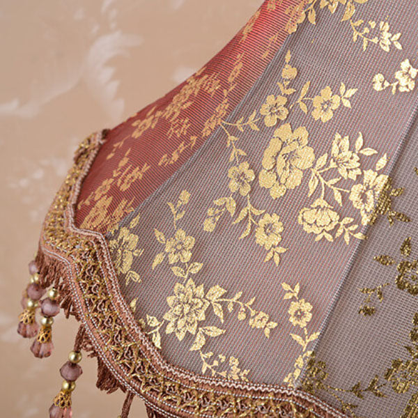 Fabric Tassel Resin Court Table Lamp