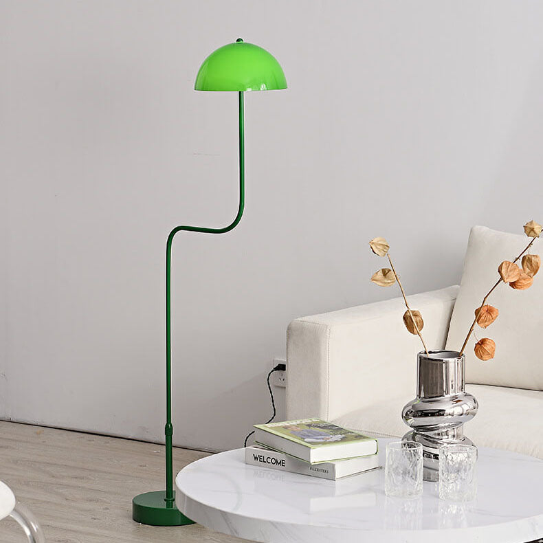 Contemporary Scandinavian Iron Glass Floor Lamp